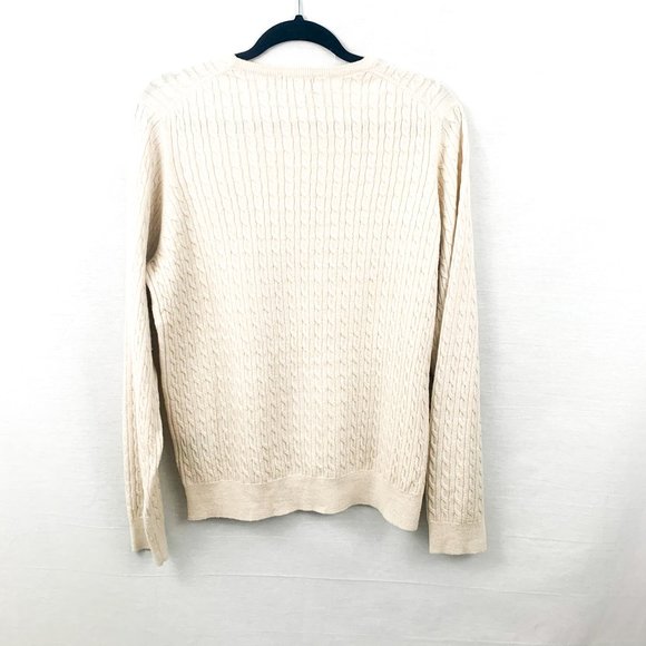 Bruun & Stengade Mens Crew Knit Cream sweater - Picture 2 of 4